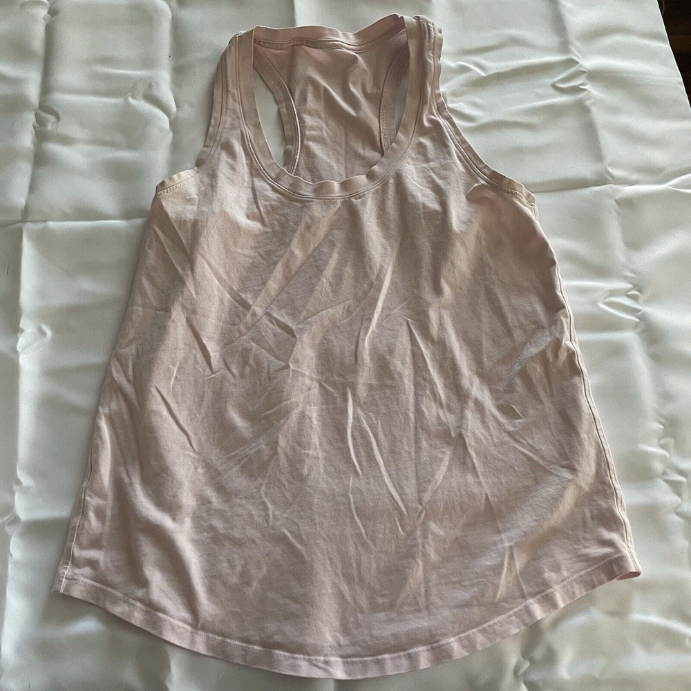 LULULEMON Run Swiftly Tech Racerback Tank Top Sleeveless Pink Size S/M 16" PTP
